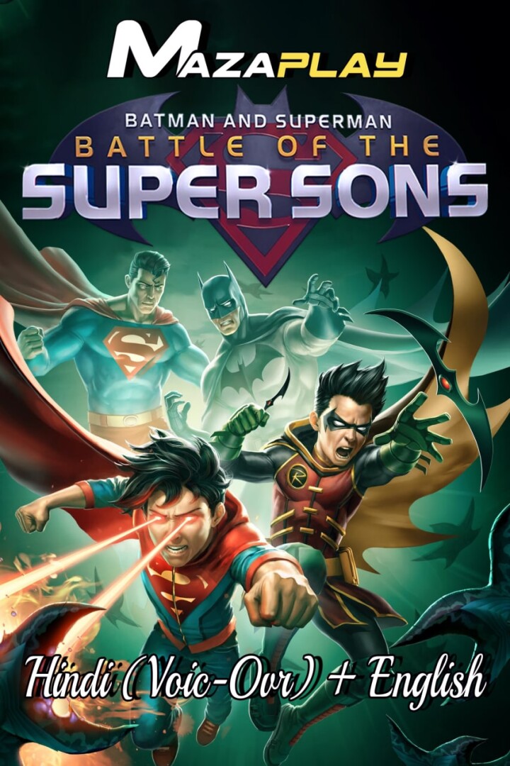 Batman and Superman Battle of the Super Sons (2022) WEBRip 1080p Hindi (Voic-Ovr) + English x264 AAC